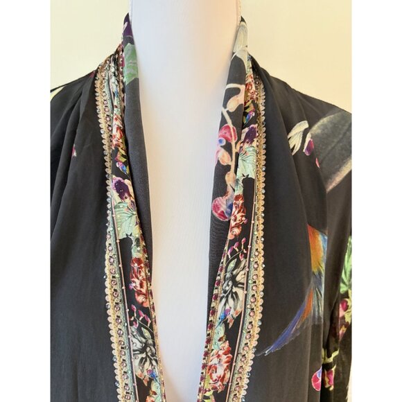 Camilla Paradiso Place Silk Long Jacket with Pockets L/XL - Picture 6 of 12